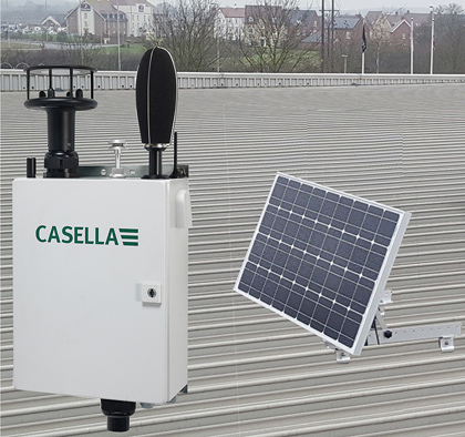 Casella Guardian2 Site Boundary Monitor for Dust, Noise, Vibration, Windspeed and Wind Direction