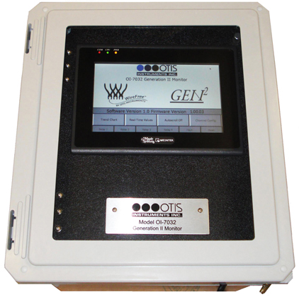 Otis Instruments OI-7032 32-Channel Hybrid Touch Screen Monitor for Remote Gas Sensor Assemblies