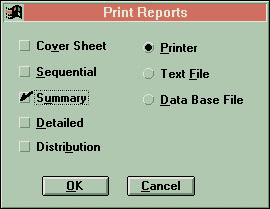 RMD Report Generation Software Print Screen