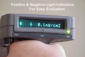 RMD LPA-1 Lead Inspection Instrument Showing Completed Lead Content Reading