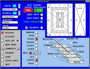 RMD XRF report generation software showing screenshot of datapoint details